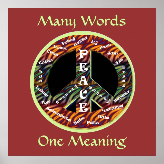 Internationell Fredstecken Poster (Framsidan)