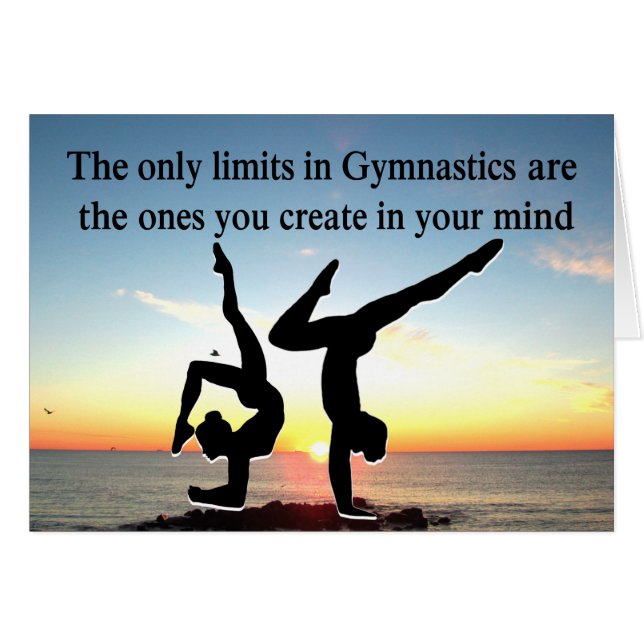 INTERNATIONELL GYMNAST HÄLSNINGSKORT (Framsidan Horizontal)