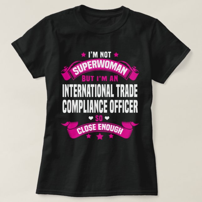Internationell handelsefterlevnad t shirt (Design framsida)