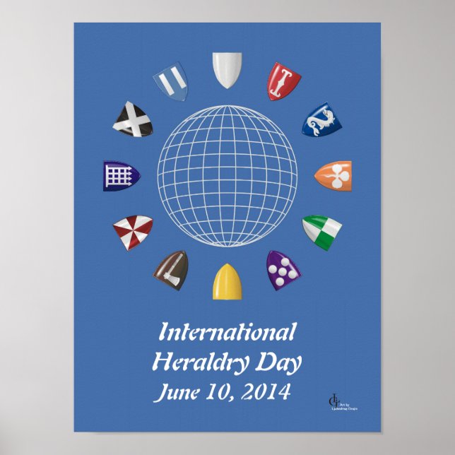 Internationell Heraldry Day 2014 Poster (Framsidan)