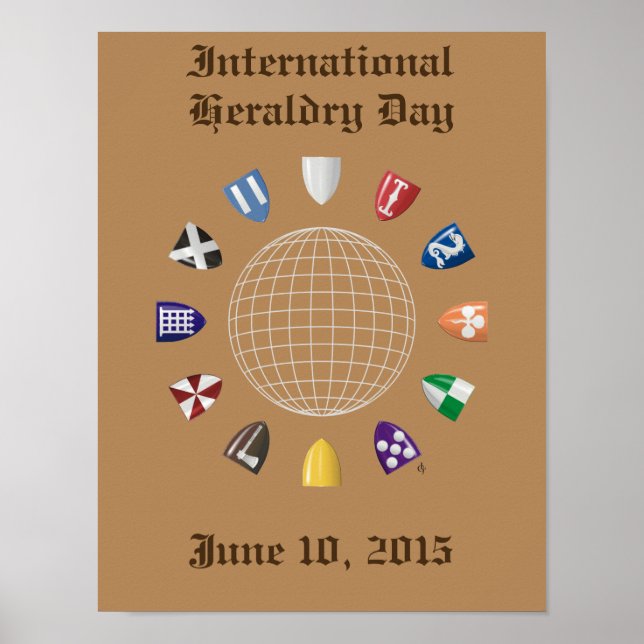Internationell Heraldry Day 2015 Poster (Framsidan)