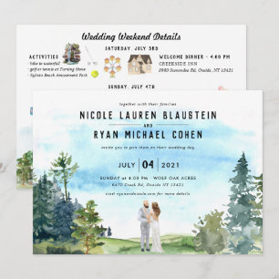 Internationell inbjudan och inbjudan till Bröllop 