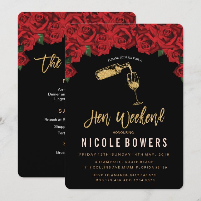 Internationell inbjudan till Hen Helg (Fram/baksida)