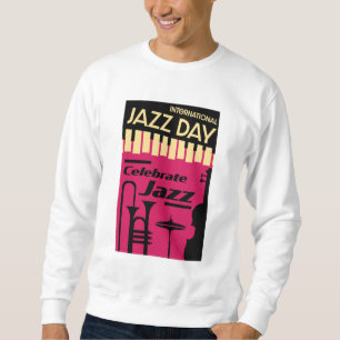 Internationell jazz dag 30 april lång ärmad tröja