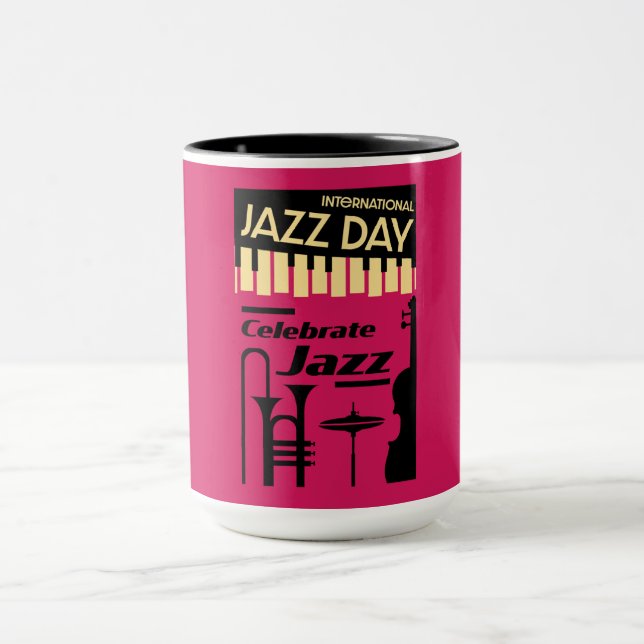 Internationell jazz dag 30 april mugg (Center)
