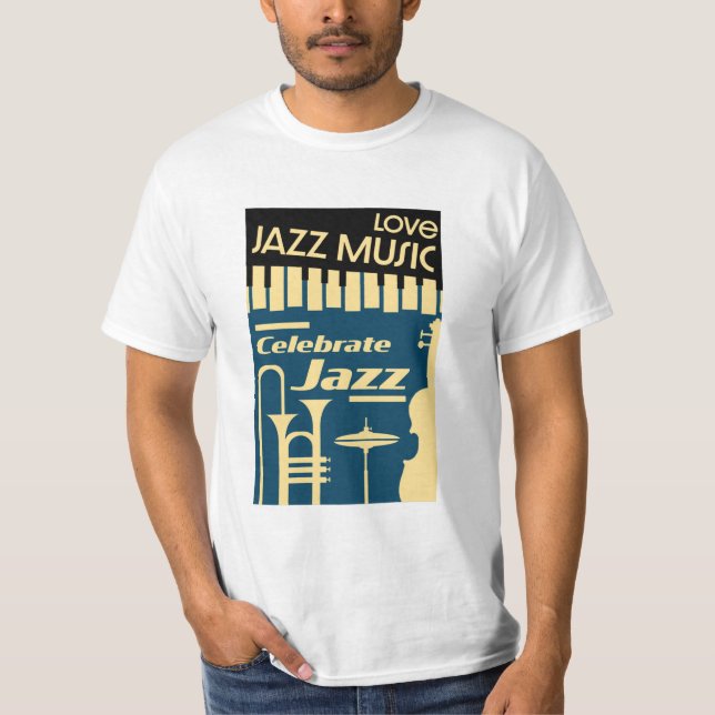 Internationell jazz dag 30 april T-Shirt (Framsida)