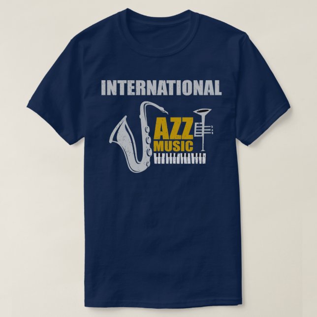 Internationell Jazz Music T Shirt (Design framsida)