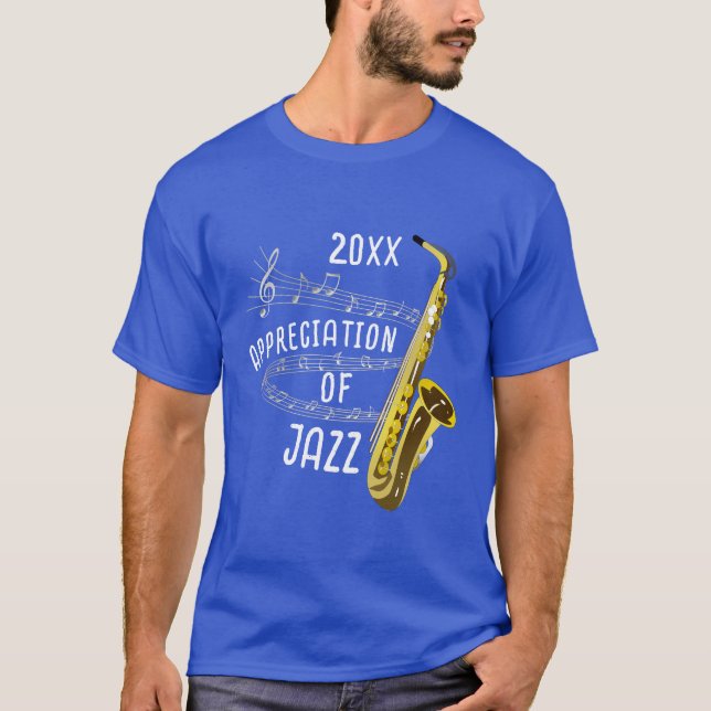 Internationell Jazz-uppskattning T Shirt (Framsida)