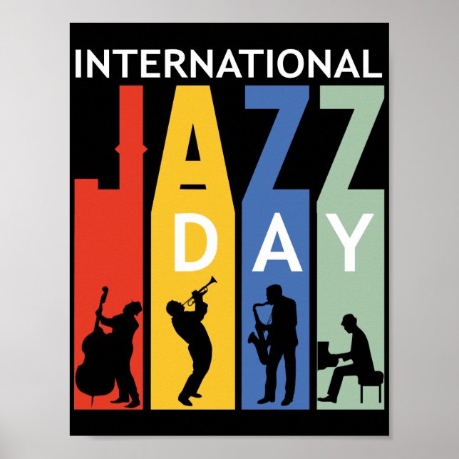 internationell jazzdag poster (Framsidan)