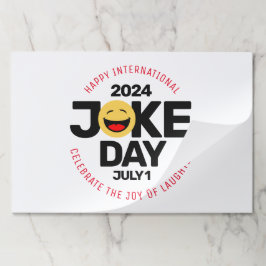 Internationell Joke Day Laughing Ansikte