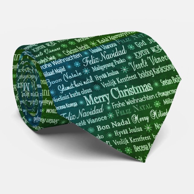 Internationell jul Evergreen Tie Slips (Rullad)