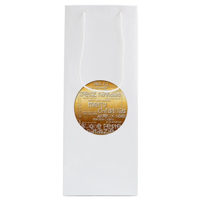Internationell jul Navidad Vin Gift Bag (Framsidan)