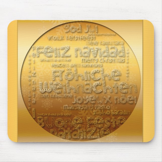 Internationell jul Weihnachten Mousepad Musmatta (Framsidan)