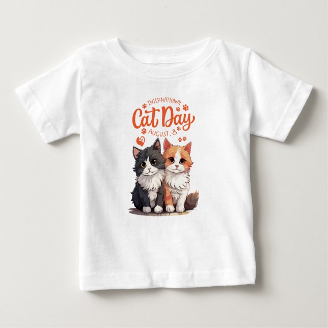 Internationell kattdag t shirt (Framsida)