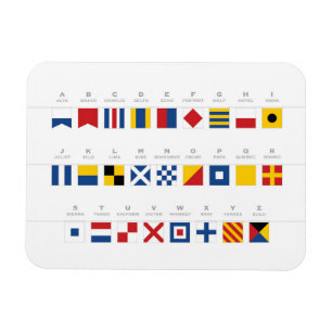 Internationell kodifierar av signalerar alfabet magnet