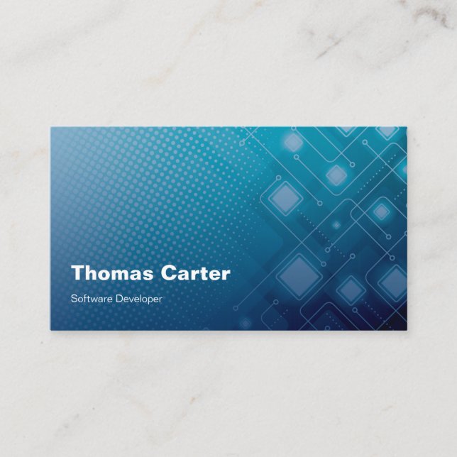 Internationell-kort för software Developer Program Visitkort (Framsida)