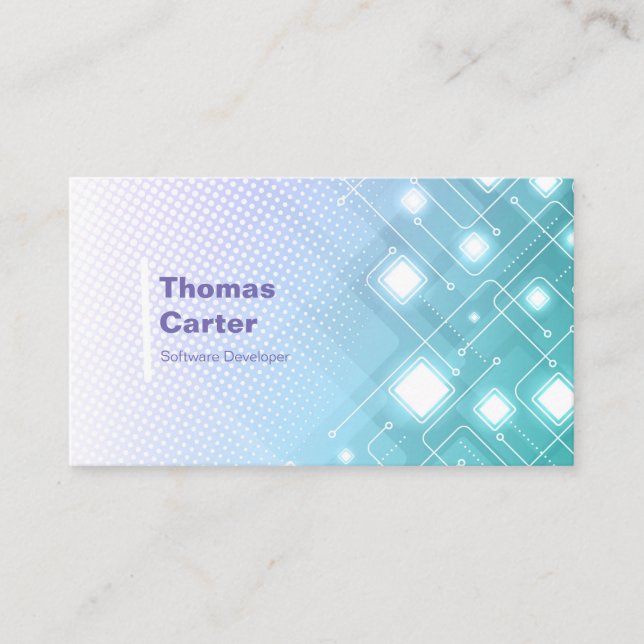 Internationell-kort för software Developer Program Visitkort (Framsida)