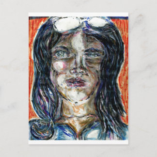 Internationell-kvinna av Mysteri Vykort