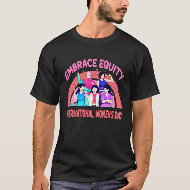 Internationell, kvinnans dag, jämställdhet t shirt (Framsida)