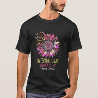 Internationell-kvinnans dag Sun Flower Equality Br T Shirt