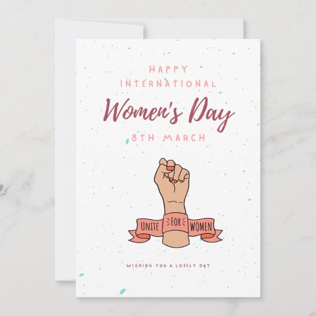 Internationell Kvinnodag 08 Inbjudningar (Framsida)