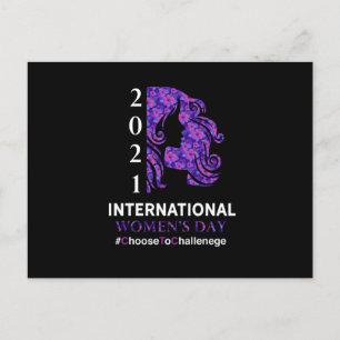 Internationell kvinnodag 2021 Välj utmaning Vykort