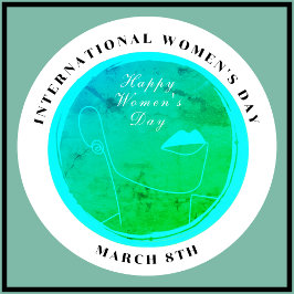 Internationell Kvinnodag 8 mars Knapp