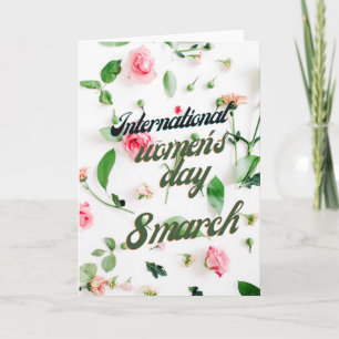 Internationell, kvinnodag 8 mars kort
