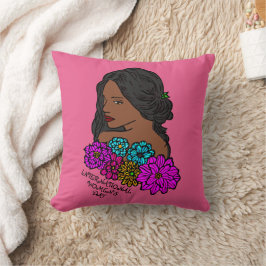 Internationell kvinnodag Ebony Beauty Kudde