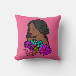 Internationell kvinnodag Ebony Beauty Kudde