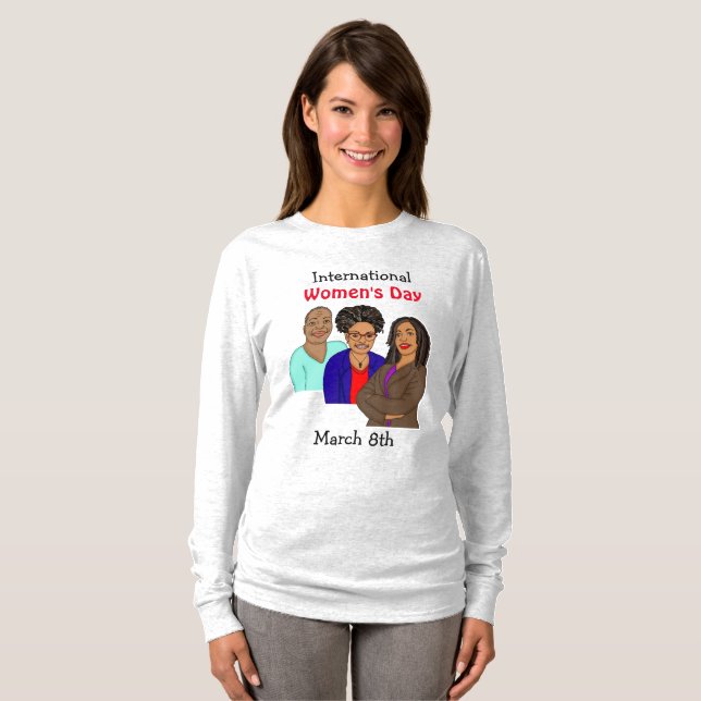 Internationell kvinnodag - Marcy 8:e T Shirt (Hel framsida)