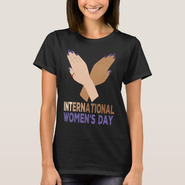 Internationell Kvinnodagen 2022 Den 8 mars T Shirt (Framsida)