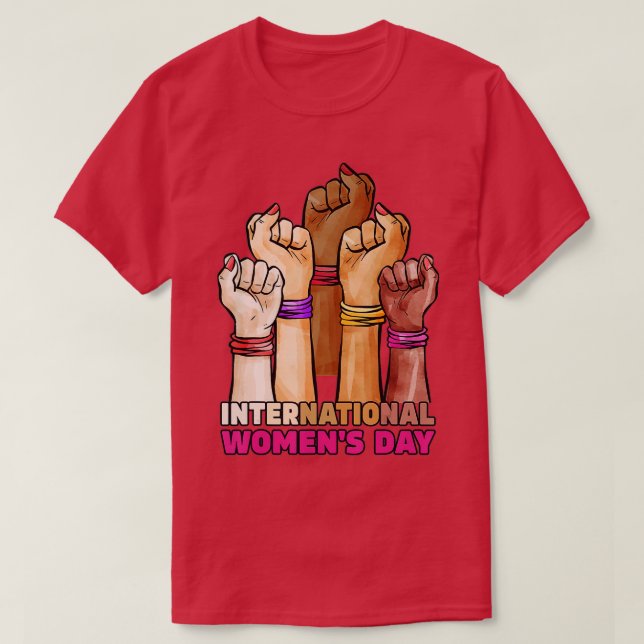 Internationell Kvinnodagen 2022 Gender Jämställdhe T Shirt (Design framsida)