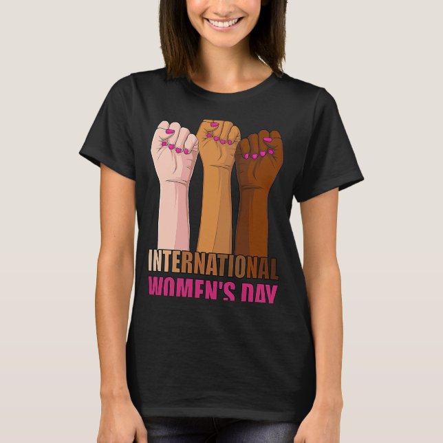 Internationell Kvinnodagen 2023 Gender Jämställdhe T Shirt (Framsida)