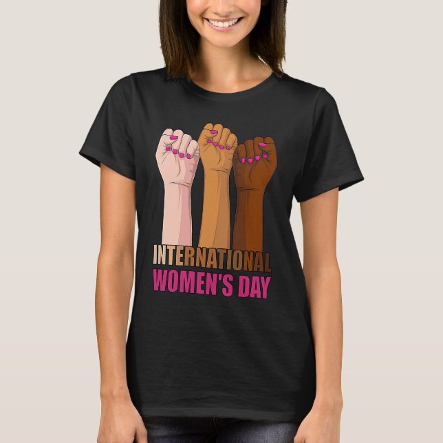 Internationell Kvinnodagen 2023 Gender Jämställdhe T Shirt (Framsida)