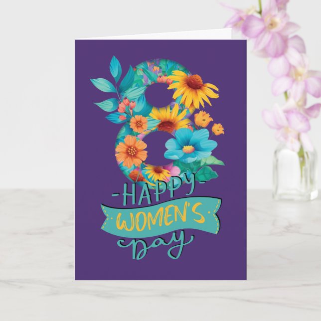 Internationell Kvinnodagen 2023 Internationell Kort (Orkide)