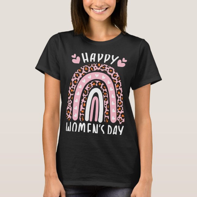 Internationell kvinnodagen 2023 Leopard T Shirt (Framsida)