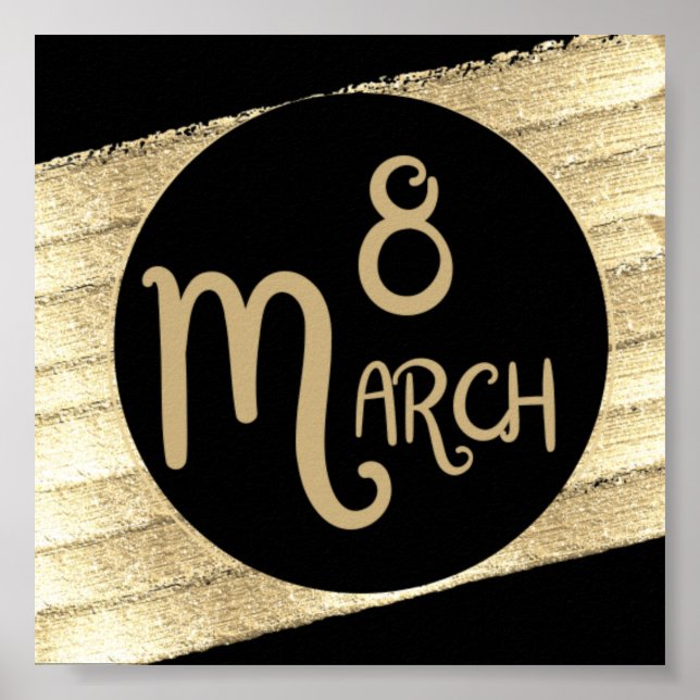 Internationell Kvinnodagen 2025: Firar Feminist Poster (Framsidan)