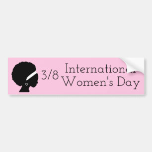 Internationell Kvinnodagen 8 mars Bildekal