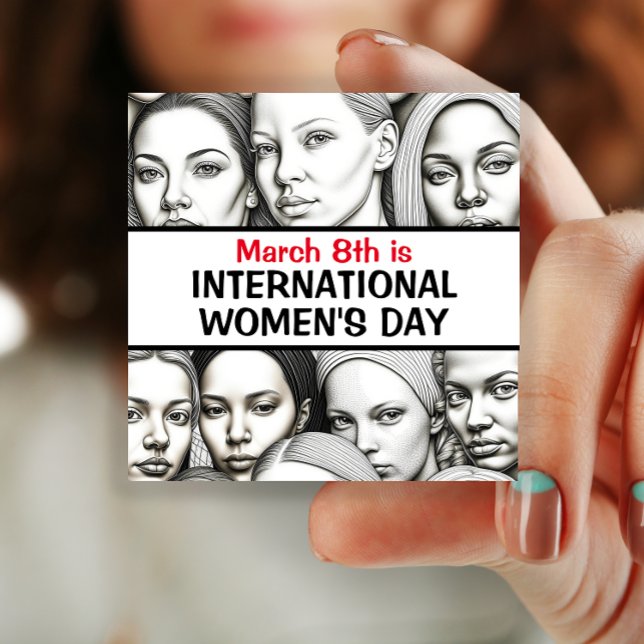 Internationell kvinnodagen - 8 mars #IWD2024 Knapp (Skapare uppladdad)