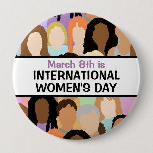 Internationell Kvinnodagen - 8 mars Knapp