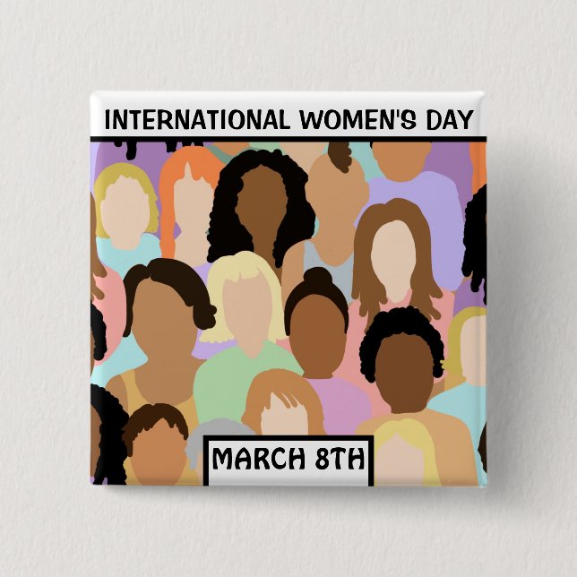 Internationell Kvinnodagen - 8 mars Knapp (Framsida)