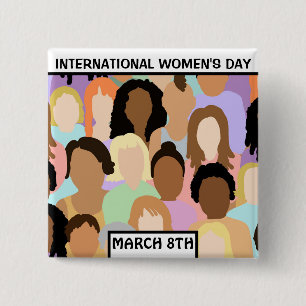 Internationell Kvinnodagen - 8 mars Knapp