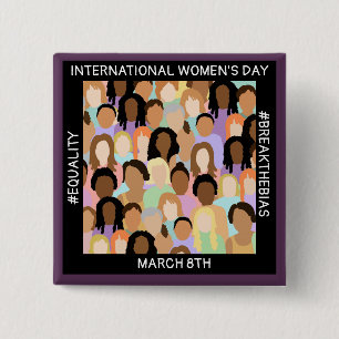Internationell Kvinnodagen - 8 mars Knapp