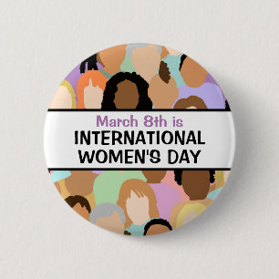 Internationell Kvinnodagen - 8 mars Knapp