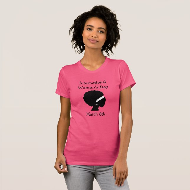 Internationell Kvinnodagen 8 mars T Shirt (Hel framsida)