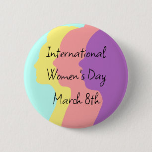 Internationell Kvinnodagen är den 8 mars Knapp