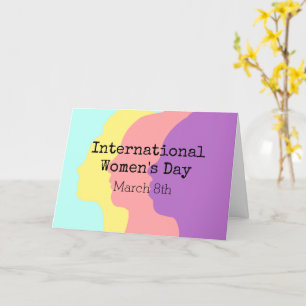 Internationell Kvinnodagen är den 8 mars Kort