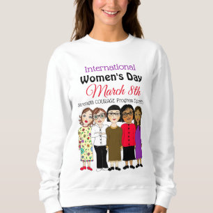 Internationell Kvinnodagen är den 8 mars T Shirt