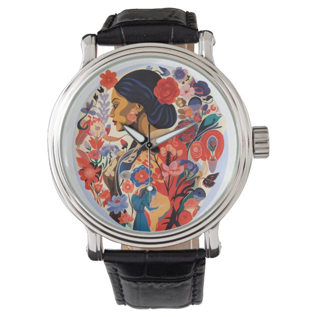 Internationell kvinnodagen armbandsur (Framsida)